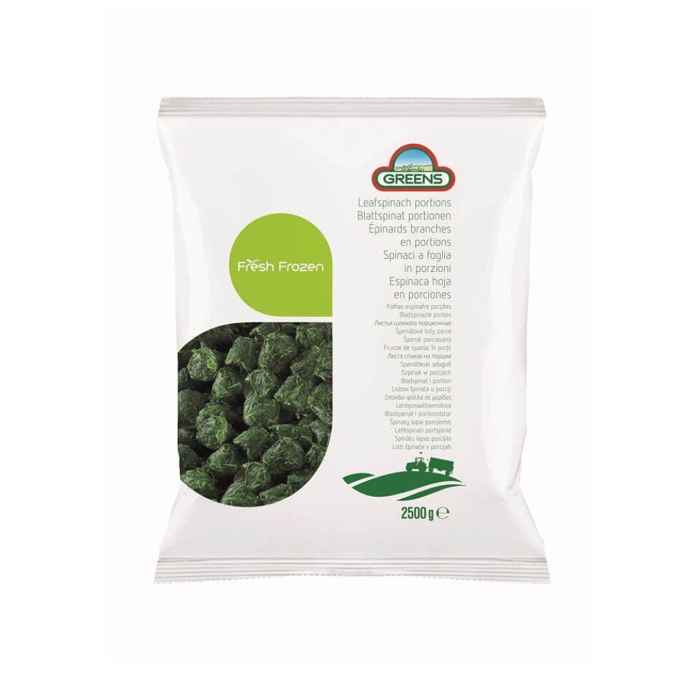FZ SPINACH PORTIONS 4 x 2.5kg