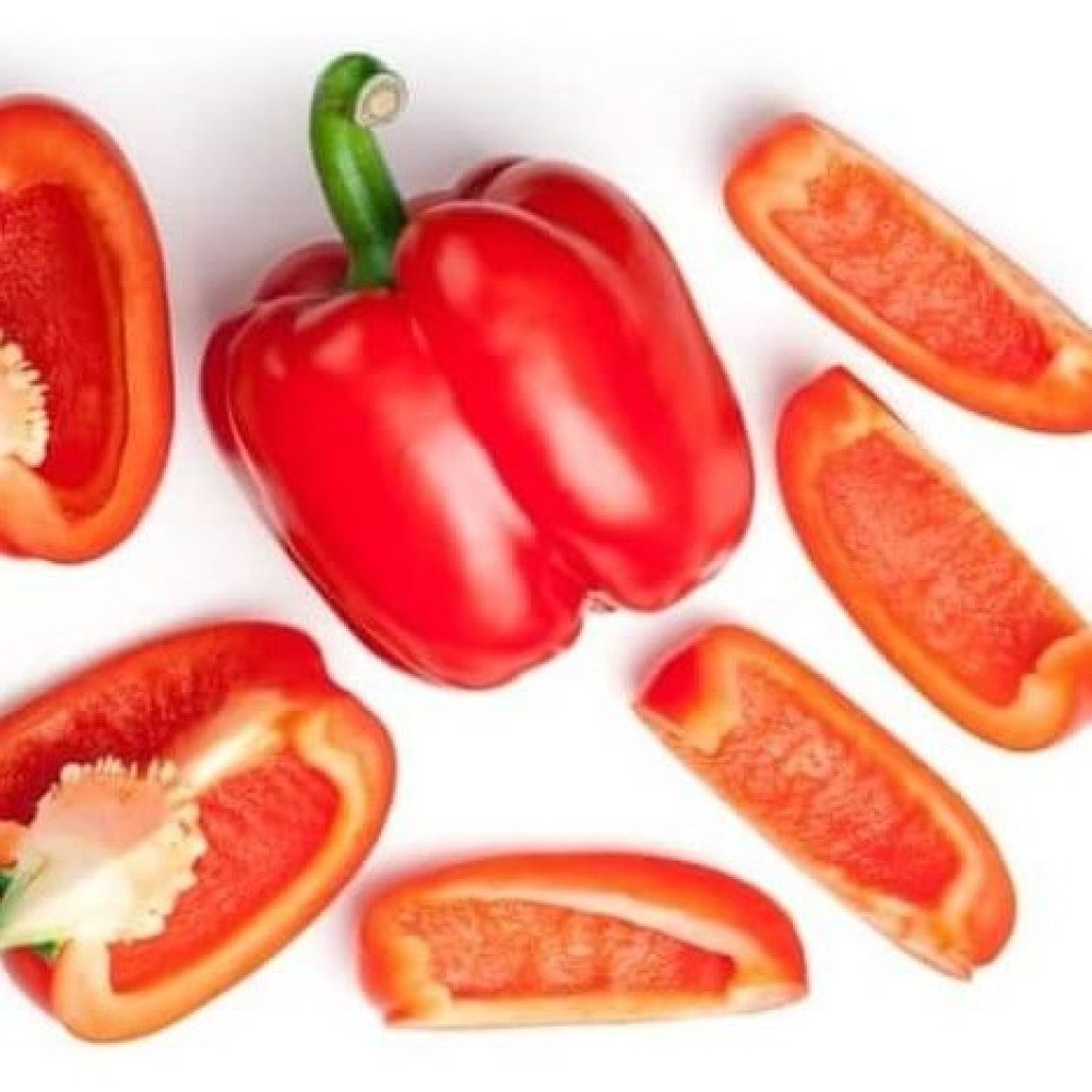 RED PEPPER WEDGES 10mm x kg