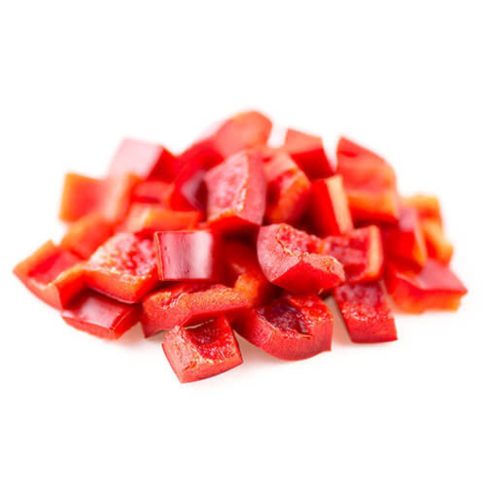 DICED 10mm RED PEPPERS x kg