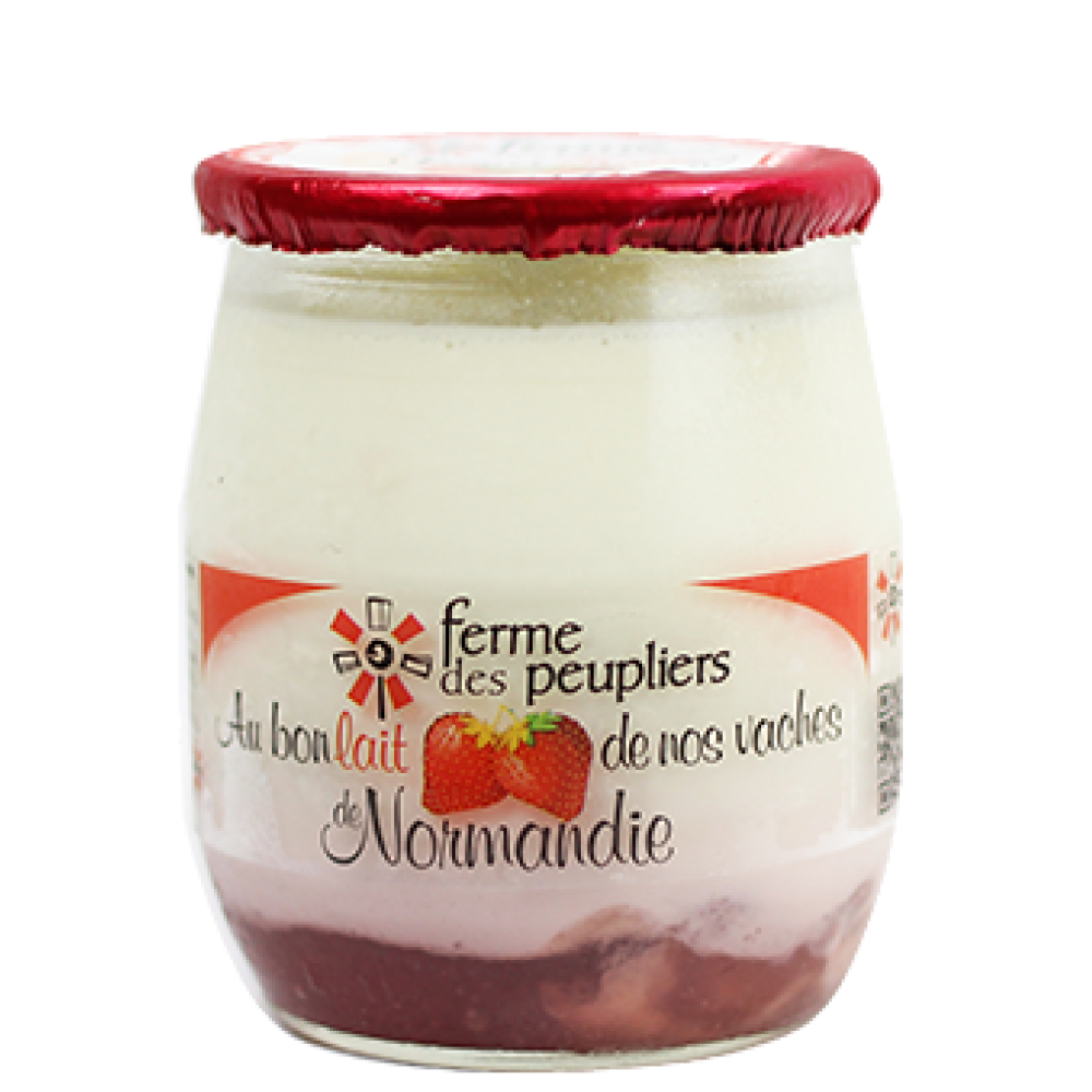 FERME DES PEUPLIERS GLASS JAR MIX FRUIT YOGURT 12 x 125g