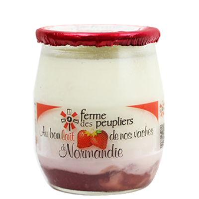 FERME DES PEUPLIERS GLASS JAR MIX FRUIT YOGURT 12 x 125g