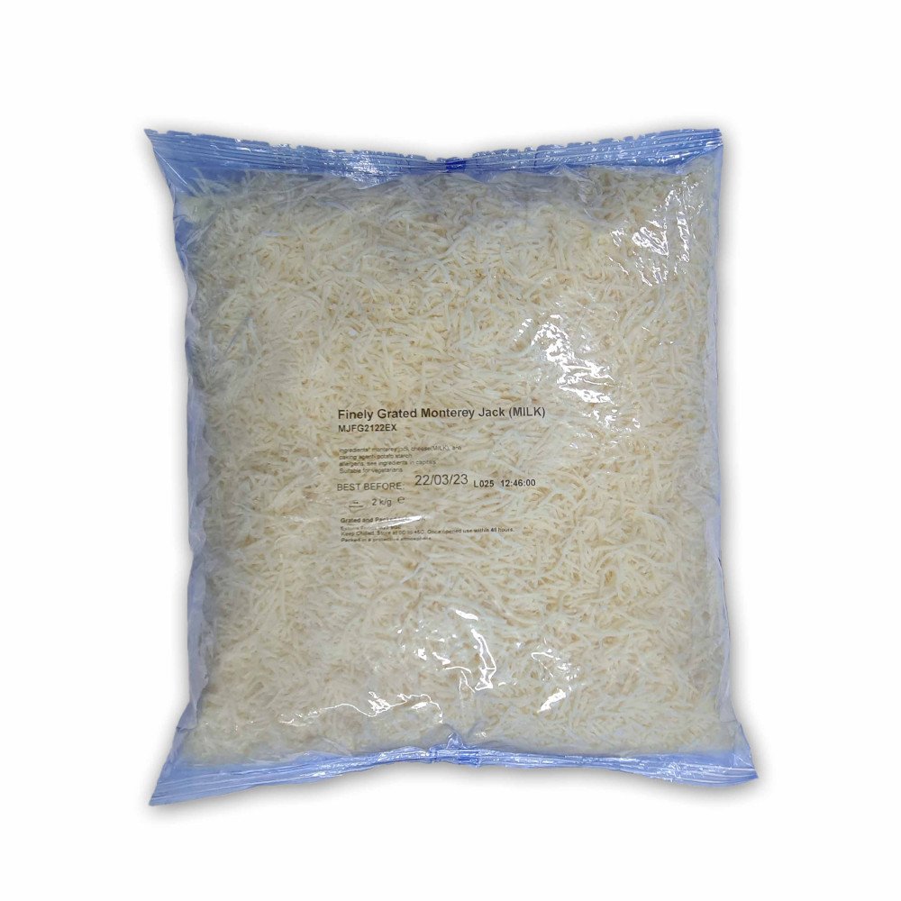 FINELY GRATED MONTEREY JACK x 2kg