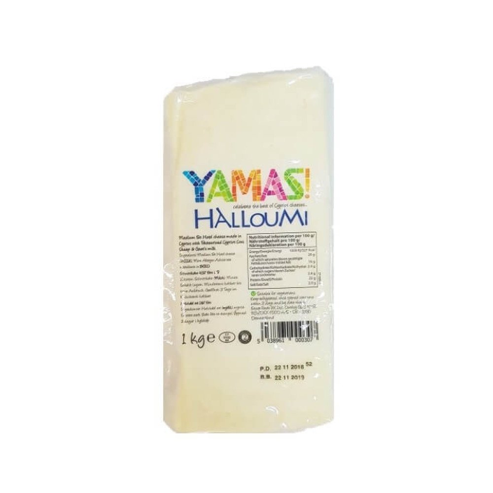 YAMAS HALLOUMI PDO CHEESE BLOCK x 1kg