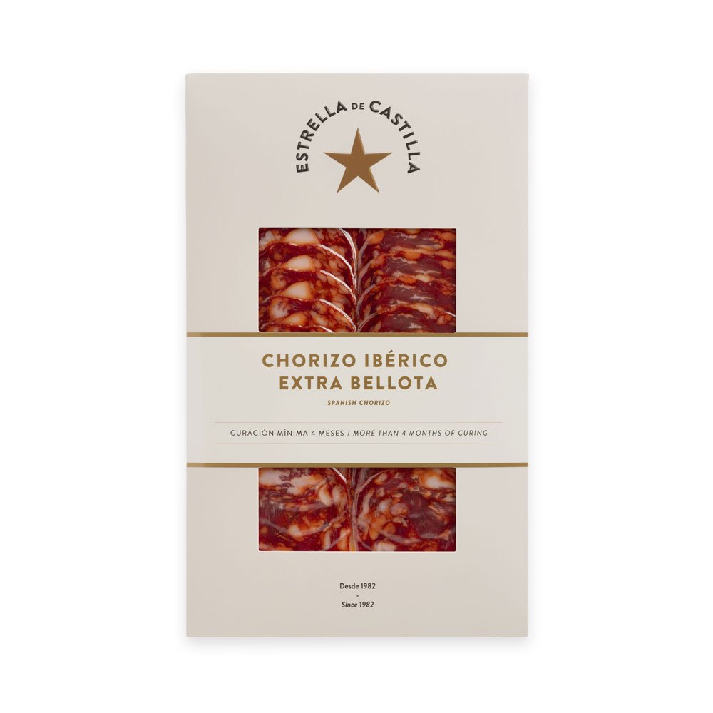 SLICED CHORIZO IBERICO BELLOTA CAMPANA EXTRA x 80g