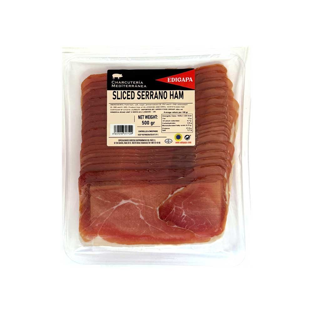 JAMON SERRANO SLICED (prosciutto crudo) x 500g