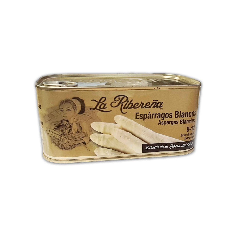 WHITE ASPARAGUS (8/12) ESPARRAGOS BLANCOS 12 x 660g TIN