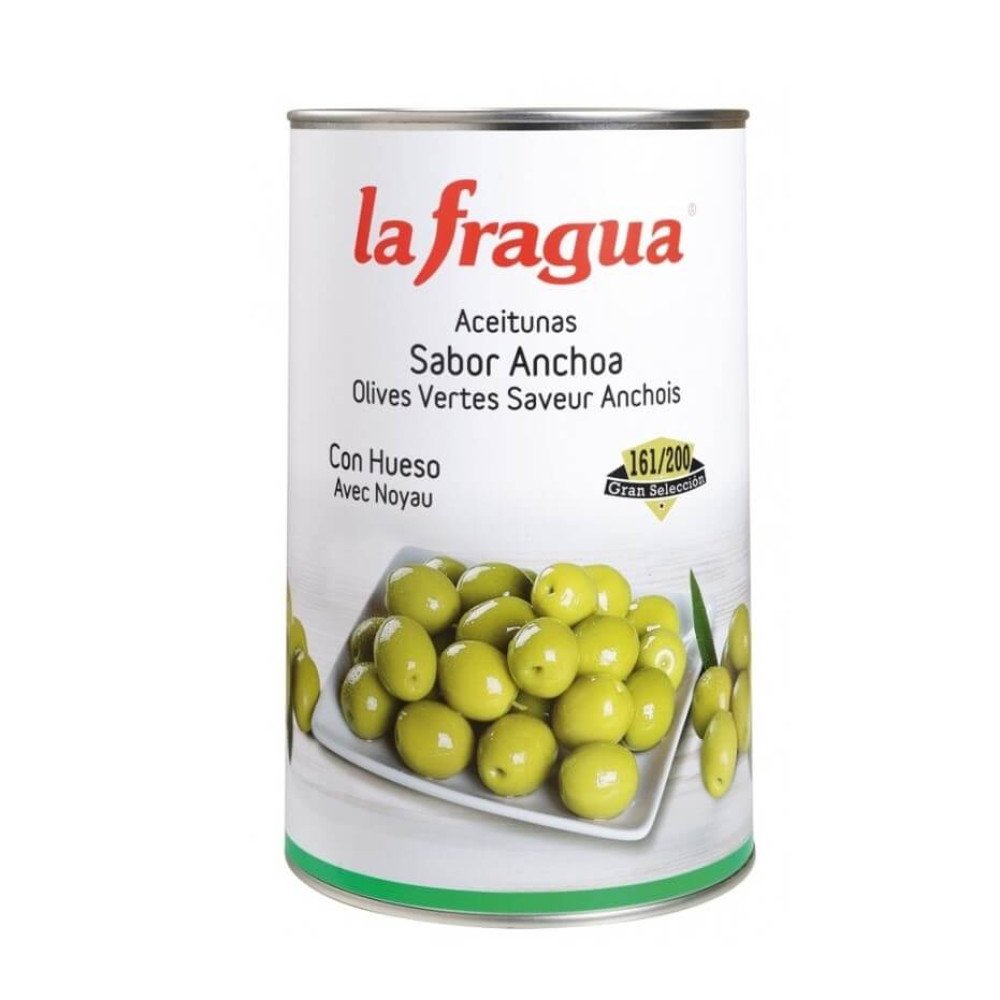 MANZANILLA OLIVES WHOLE ANCHOVY FLAVOUR x 5kg