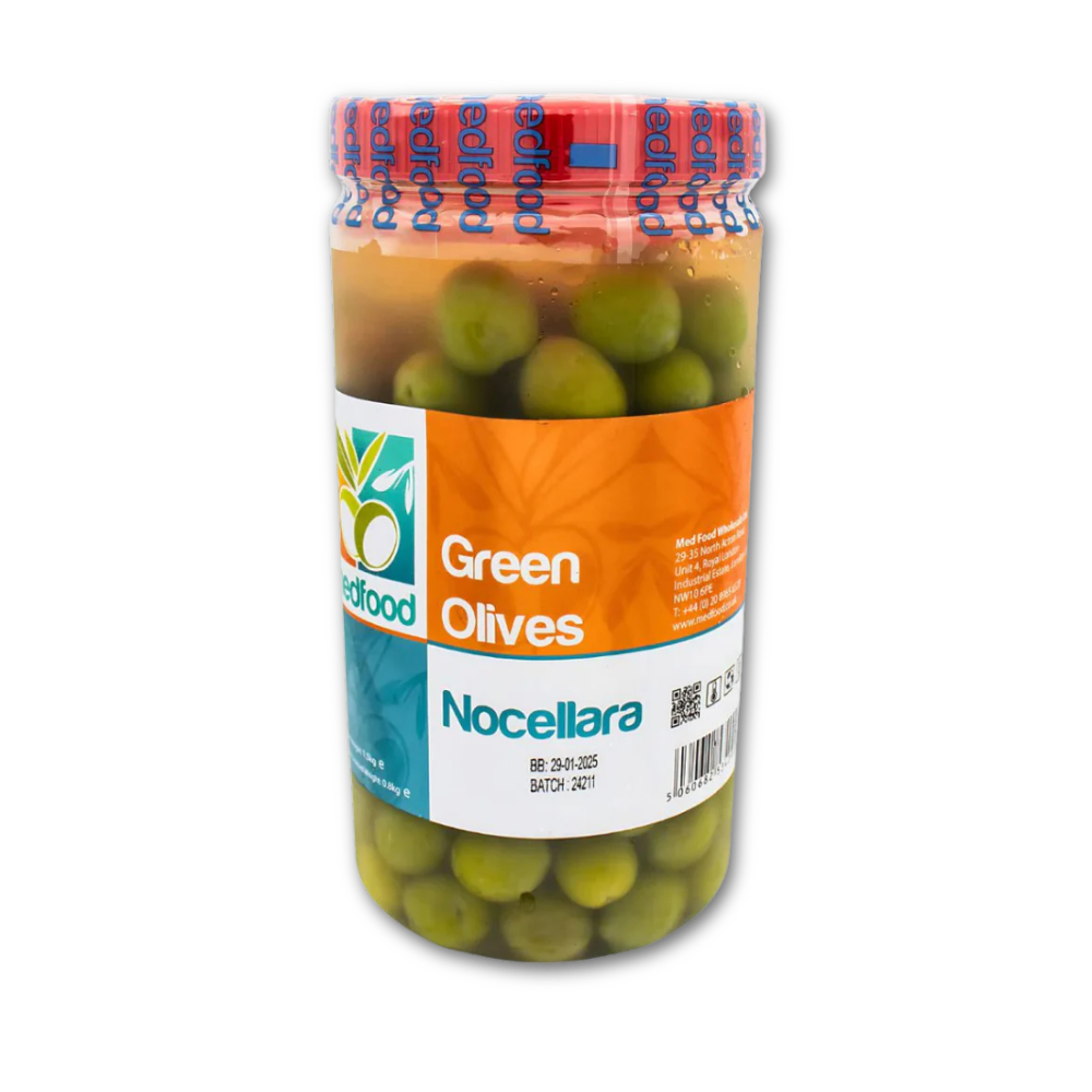 WHOLE GREEN OLIVES NOCELLARA x 1.5KG