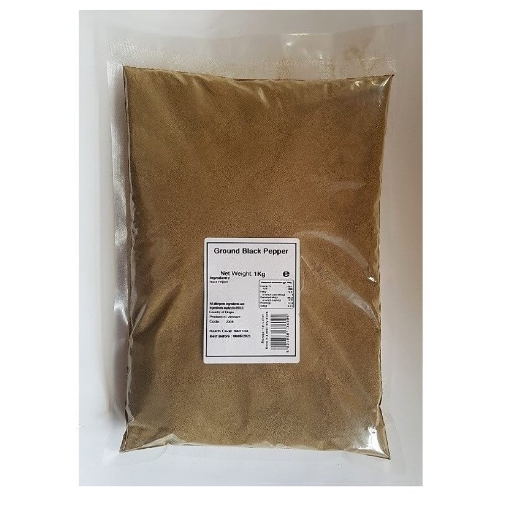 BLACK PEPPER GROUND (POWDER) x 1kg