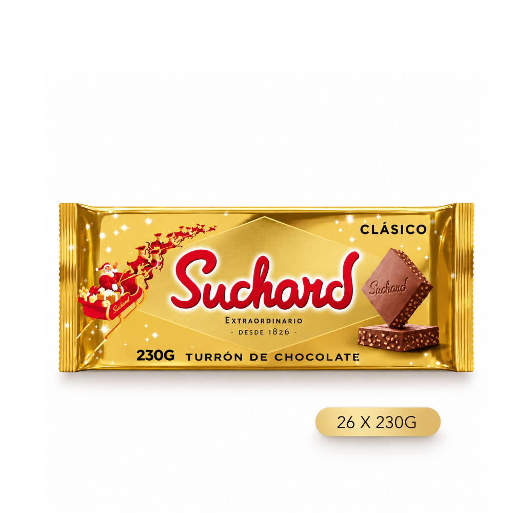 TURRON SUCHARD CHOCOLATE CRUJIENTE 26 x 230g