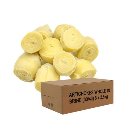 ARTICHOKES WHOLE IN BRINE (30/40) 6 x 2.5kg