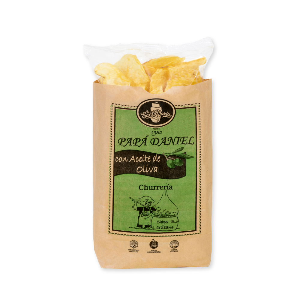 TRADITIONAL POTATO CRISPS FRIED IN OLIVE OIL 10 x 200g