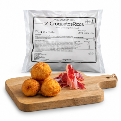 FZ IBERICO HAM CROQUETTE 40 x 25g, Croquetas de jamon iberico x 1kg