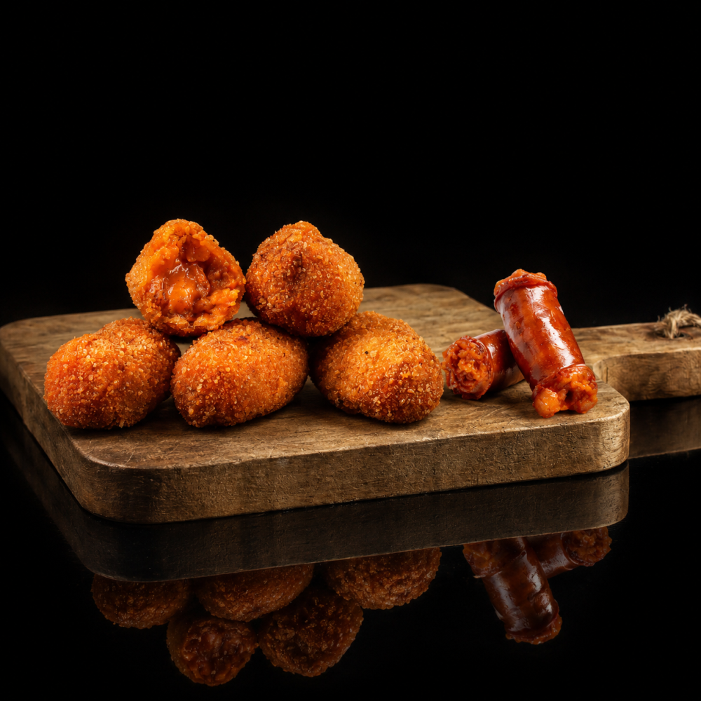FZ CHISTORRA CROQUETTE 30 x 30g GF, Croquetas de chistorra x 900g