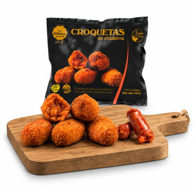 FZ CHISTORRA CROQUETTE 30 x 30g GF, Croquetas de chistorra x 900g