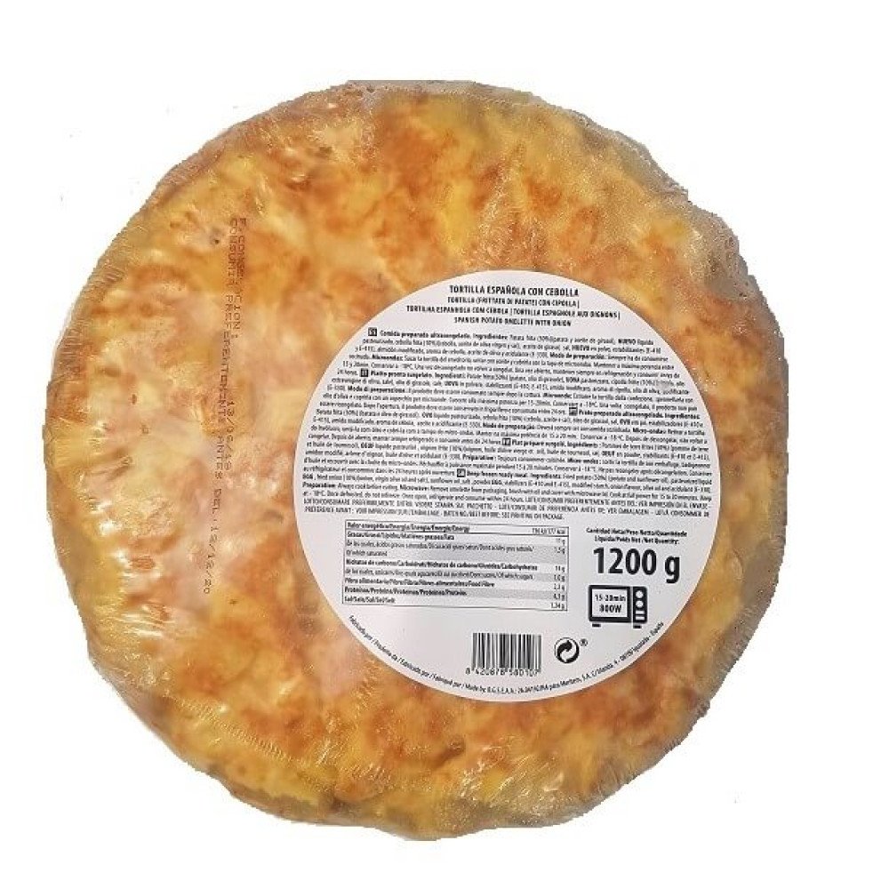 FZ ROUND SPANISH OMELETTE WITH ONION x 1.2kg