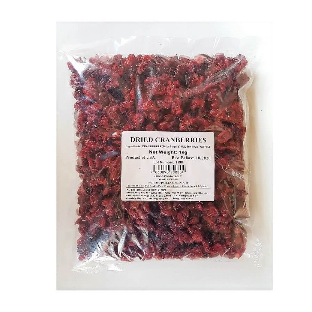 DRIED CRANBERRIES x 1kg