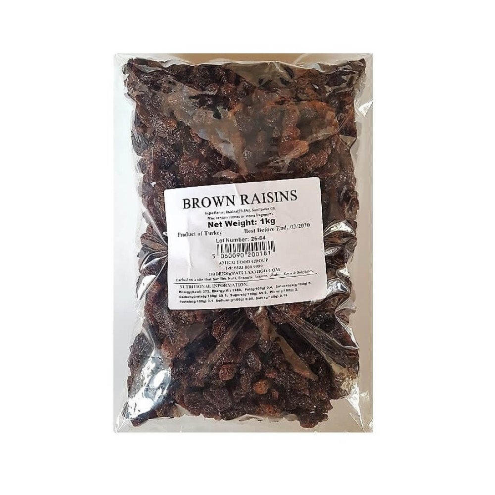 RAISIN BROWN SULTANAS x 1Kg