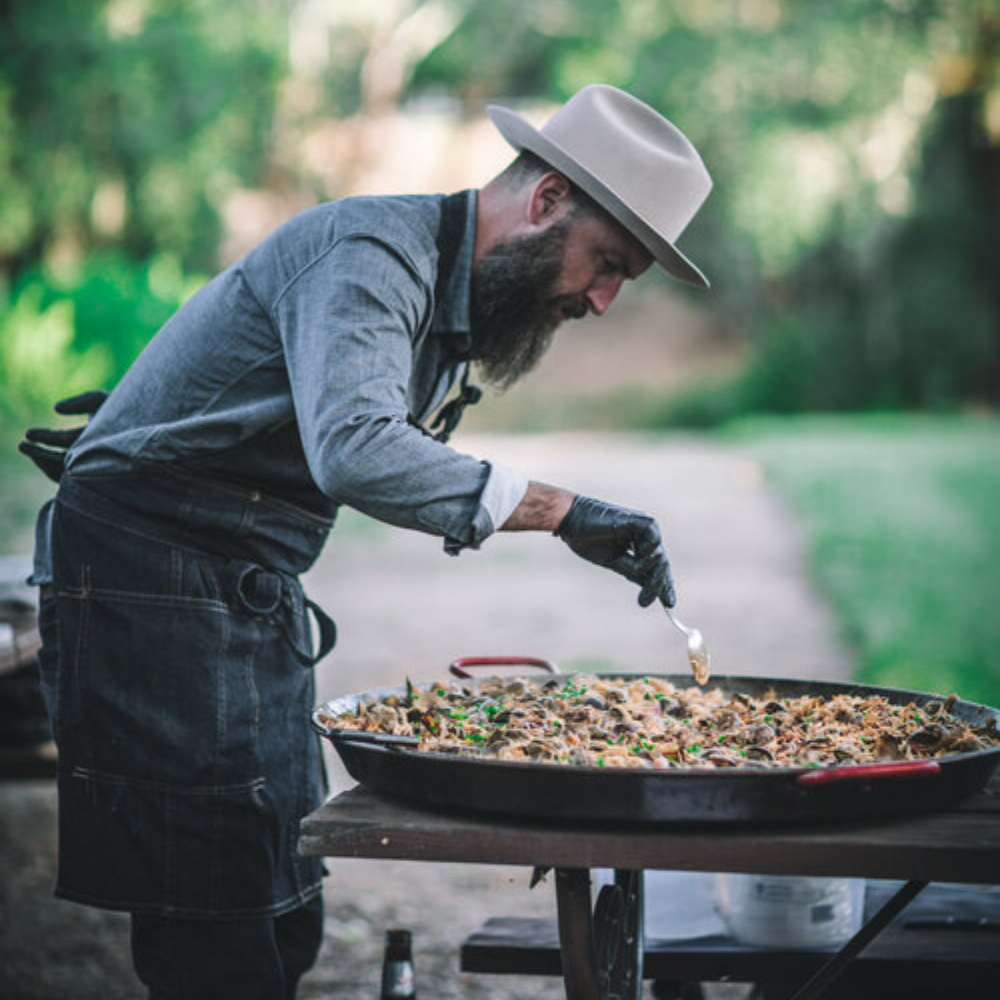 55CM STEEL PAELLA PANS FOR 16 SERVINGS