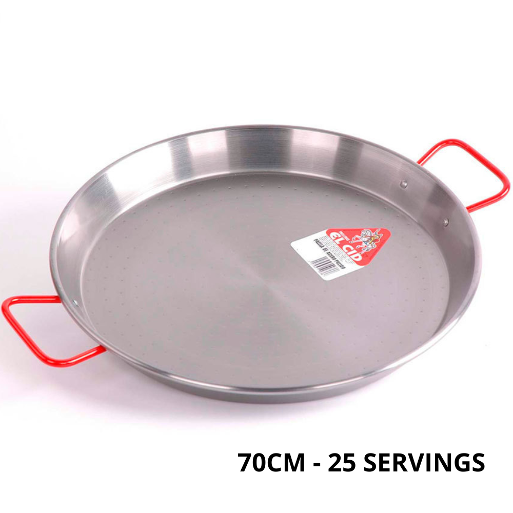 70CM STEEL PAELLA PANS FOR 25 SERVINGS