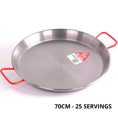70CM STEEL PAELLA PANS FOR 25 SERVINGS