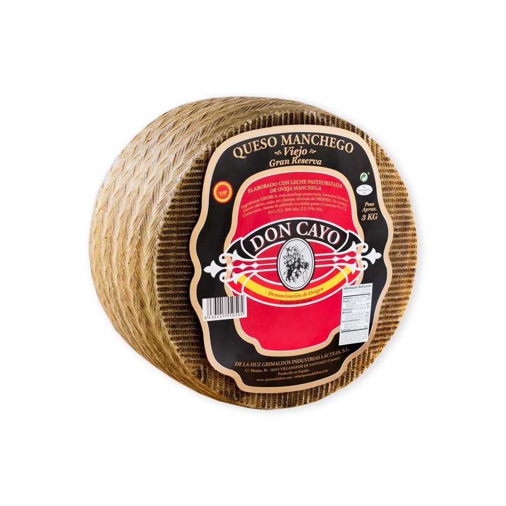 VIEJO GRAN RESERVA MANCHEGO CHEESE DON CAYO D.O. ±3kg (Per kg)
