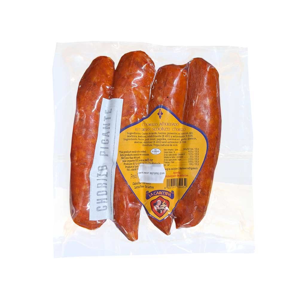ASTURIANO HOT ROSARIO CHORIZO 4 pieces ±450g (Per kg)