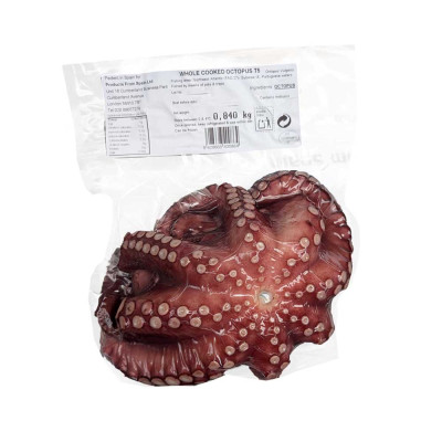 WHOLE COOKED OCTOPUS T5 ±850g (Per kg)