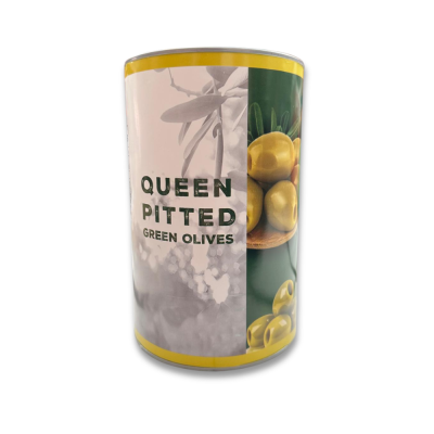 PITTED QUEEN GREEN OLIVES x 5kg TIN