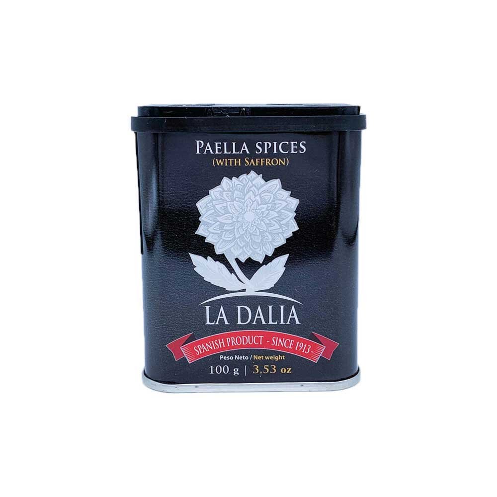 PAELLA SEASONING WITH SAFFRON DALIA x 100g TIN