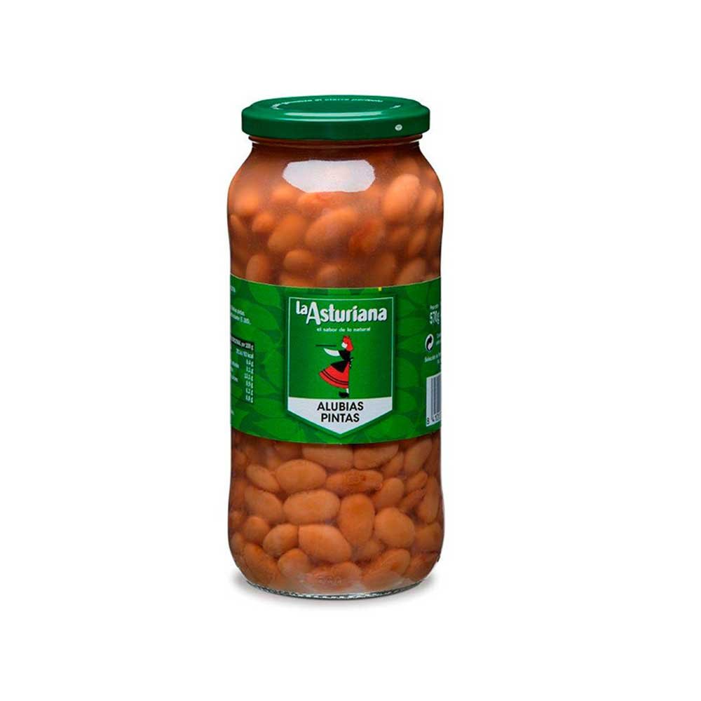 COOKED BORLOTTI PINTA BEANS LA ASTURIANA 15x570g JAR