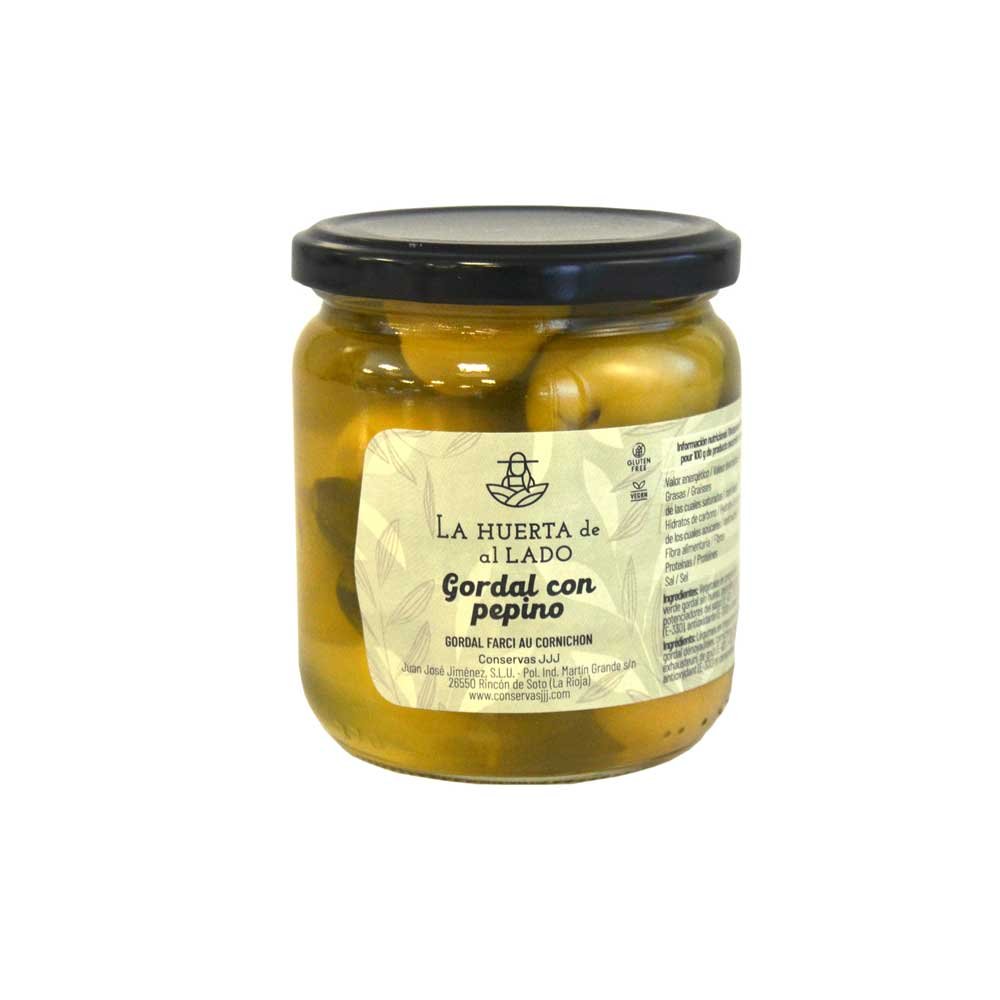 GORDAL OLIVES STUFFED WITH GHERKINS (pepino) 12x370ml